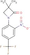 3,3-Dimethyl-1-[2-nitro-4-(trifluoromethyl)phenyl]azetidin-2-one