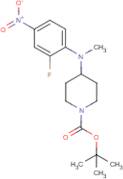 4-[(2-Fluoro-4-nitrophenyl)(methyl)amino]piperidine, N1-BOC protected