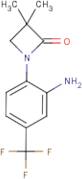 1-[2-Amino-4-(trifluoromethyl)phenyl]-3,3-dimethylazetidin-2-one