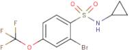 2-Bromo-N-cyclopropyl-4-(trifluoromethoxy)benzenesulphonamide