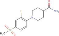 1-[2-Fluoro-4-(methylsulphonyl)phenyl]piperidine-4-carboxamide