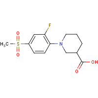 1-[2-Fluoro-4-(methylsulphonyl)phenyl]piperidine-3-carboxylic acid