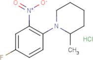 1-(4-Fluoro-2-nitrophenyl)-2-methylpiperidine hydrochloride