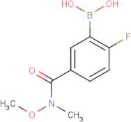 2-Fluoro-5-(N-methoxy-N-methylcarbamoyl)benzeneboronic acid