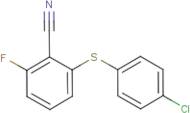 2-Fluoro-6-(4-chlorophenylthio)benzonitrile