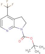 4-(Trifluoromethyl)-2,3-dihydropyrrolo[2,3-b]pyridine, N1-BOC protected