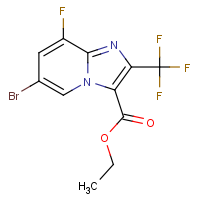 Ethyl 6-bromo-8-fluoro-2-(trifluoromethyl)imidazo[1,2-a]pyridine-3-carboxylate