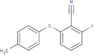 2-Fluoro-6-[(4-methylphenyl)sulphanyl]benzonitrile