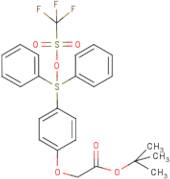 tert-Butyl 2-[4-(diphenylsulphonium)phenoxy] acetate, triflate salt