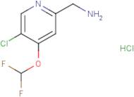 (5-Chloro-4-(difluoromethoxy)pyridin-2-yl)methanamine hydrochloride