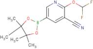 2-(Difluoromethoxy)-5-(4,4,5,5-tetramethyl-1,3,2-dioxaborolan-2-yl)pyridine-3-carbonitrile