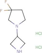 1-(Azetidin-3-yl)-3,3-difluoropyrrolidine dihydrochloride