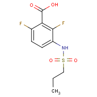 2,6-Difluoro-3-[(propylsulphonyl)amino]benzoic acid