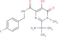 2-(2-Aminoprop-2-yl)-N-(4-fluorobenzyl)-5-hydroxy-1-methyl-6-oxo-1,6-dihydropyrimidine-4-carboxamide