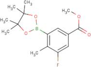 Methyl 3-fluoro-4-methyl-5-(4,4,5,5-tetramethyl-1,3,2-dioxaborolan-2-yl)benzoate