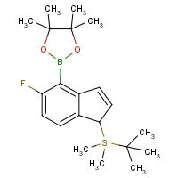 tert-Butyl(5-fluoro-4-(4,4,5,5-tetramethyl-1,3,2-dioxaborolan-2-yl)-1H-inden-1-yl)dimethylsilane