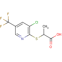 2-[[3-Chloro-5-(trifluoromethyl)pyridin-2-yl]sulfanyl]propionic acid