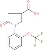 1-[2-(Trifluoromethoxy)phenyl]pyrrolidin-5-one-3-carboxylic acid