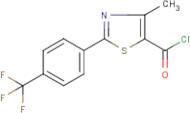 4-Methyl-2-[4-(trifluoromethyl)phenyl]thiazole-5-carbonyl chloride