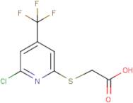 2-[[6-Chloro-4-(trifluoromethyl)pyridin-2-yl]sulfanyl]acetic acid