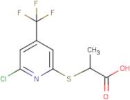 2-[[6-Chloro-4-(trifluoromethyl)pyridin-2-yl]sulfanyl]propionic acid