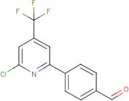 4-[6-Chloro-4-(trifluoromethyl)pyridin-2-yl]benzaldehyde