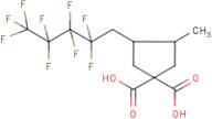 3-(1H,1H-Nonafluoropentyl)-4-methylcyclopentane-1,1-dicarboxylic acid