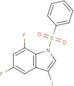 5,7-Difluoro-3-iodo-1-(phenylsulfonyl)-1H-indole