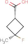 trans-3-Fluoro-3-methylcyclobutane-1-carboxylic acid