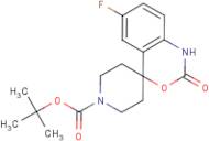 tert-Butyl 6-fluoro-2-oxo-1,2-dihydrospiro[benzo[d][1,3]oxazine-4,4'-piperidine]-1'-carboxylate