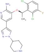 (R)-3-(1-(2,6-Dichloro-3-fluorophenyl)ethoxy)-5-(1-(piperidin-4-yl)-1H-pyrazol-4-yl)pyridin-2-amine