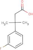 3-(3-Fluorophenyl)-3-methylbutanoic acid