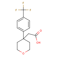 2-{4-[4-(Trifluoromethyl)phenyl]-tetrahydro-2H-pyran-4-yl}acetic acid