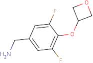[3,5-Difluoro-4-(oxetan-3-yloxy)phenyl]methanamine