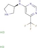 N-[(3R)-Pyrrolidin-3-yl]-6-(trifluoromethyl)pyrimidin-4-amine dihydrochloride