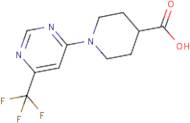 1-[6-(Trifluoromethyl)pyrimidin-4-yl]piperidine-4-carboxylic acid