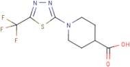 1-[5-(Trifluoromethyl)-1,3,4-thiadiazol-2-yl]piperidine-4-carboxylic acid