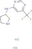 N-[(3S)-Pyrrolidin-3-yl]-6-(trifluoromethyl)pyrimidin-4-amine dihydrochloride