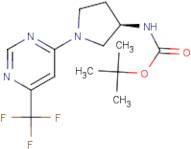tert-Butyl {(3R)-1-[6-(trifluoromethyl)pyrimidin-4-yl]pyrrolidin-3-yl}carbamate