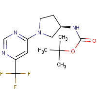 tert-Butyl {(3R)-1-[6-(trifluoromethyl)pyrimidin-4-yl]pyrrolidin-3-yl}carbamate