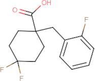 4,4-Difluoro-1-[(2-fluorophenyl)methyl]cyclohexane-1-carboxylic acid