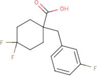 4,4-Difluoro-1-[(3-fluorophenyl)methyl]cyclohexane-1-carboxylic acid