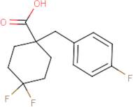 4,4-Difluoro-1-[(4-fluorophenyl)methyl]cyclohexane-1-carboxylic acid