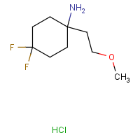 4,4-Difluoro-1-(2-methoxyethyl)cyclohexan-1-amine hydrochloride