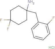 4,4-Difluoro-1-[(2-fluorophenyl)methyl]cyclohexan-1-amine hydrochloride