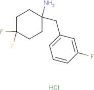 4,4-Difluoro-1-[(3-fluorophenyl)methyl]cyclohexan-1-amine hydrochloride
