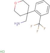 {4-[2-(Trifluoromethyl)phenyl]oxan-4-yl}methanamine hydrochloride