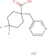 4,4-Difluoro-1-(pyridin-3-ylmethyl)cyclohexane-1-carboxylic acid hydrochloride