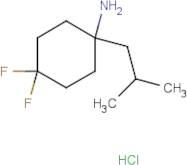 4,4-Difluoro-1-(2-methylpropyl)cyclohexan-1-amine hydrochloride