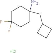 1-(Cyclobutylmethyl)-4,4-difluorocyclohexan-1-amine hydrochloride